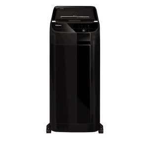 Шредер Fellowes AutoMax 450C черный с автоподачей (секр.P-4) фрагменты 450лист. 68лтр. скрепки скобы пл.карты CD