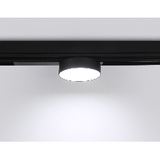 Управляемый светодиодный светильник для шинопровода Magnetic Ambrella light GL1381 BK черный IP20 15W 3000K-6400K 220V 120° D115/232*115*77 (Без ПДУ)