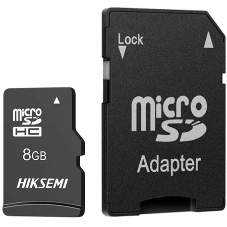 Флеш карта microSDHC 8Gb HIKSEMI NEO ADAPTER HS-TF-C1/8G/ADAPTER <HS-TF-C1/8G/ADAPTER>  (с SD адаптером) R/W Speed 23/10Mb/s