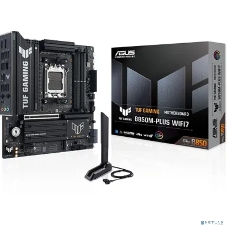 Материнская плата Asus TUF GAMING B850M-PLUS WIFI7, AM5, AMD B850, 4xDDR5, 4xSATA, 3xM.2, 1xPCIe 5.0 x16, 1xPCIe 3.0 x1, 1xDP, 1xHDMI, 1x2.5Gb LAN, Wi-Fi 7, Bluetooth 5.4, 1xUSB-C 20Gbps, 3xUSB-A 10Gbps, 4xUSB-A 5Gbps, 4xUSB-A 2.0, 3x3.5 мм, 7.1, mATX