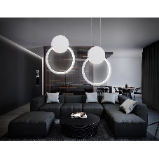 Светильник Ambrella light FL5251 WH белый 9W 4200K 200*20*1200 (без ПДУ)