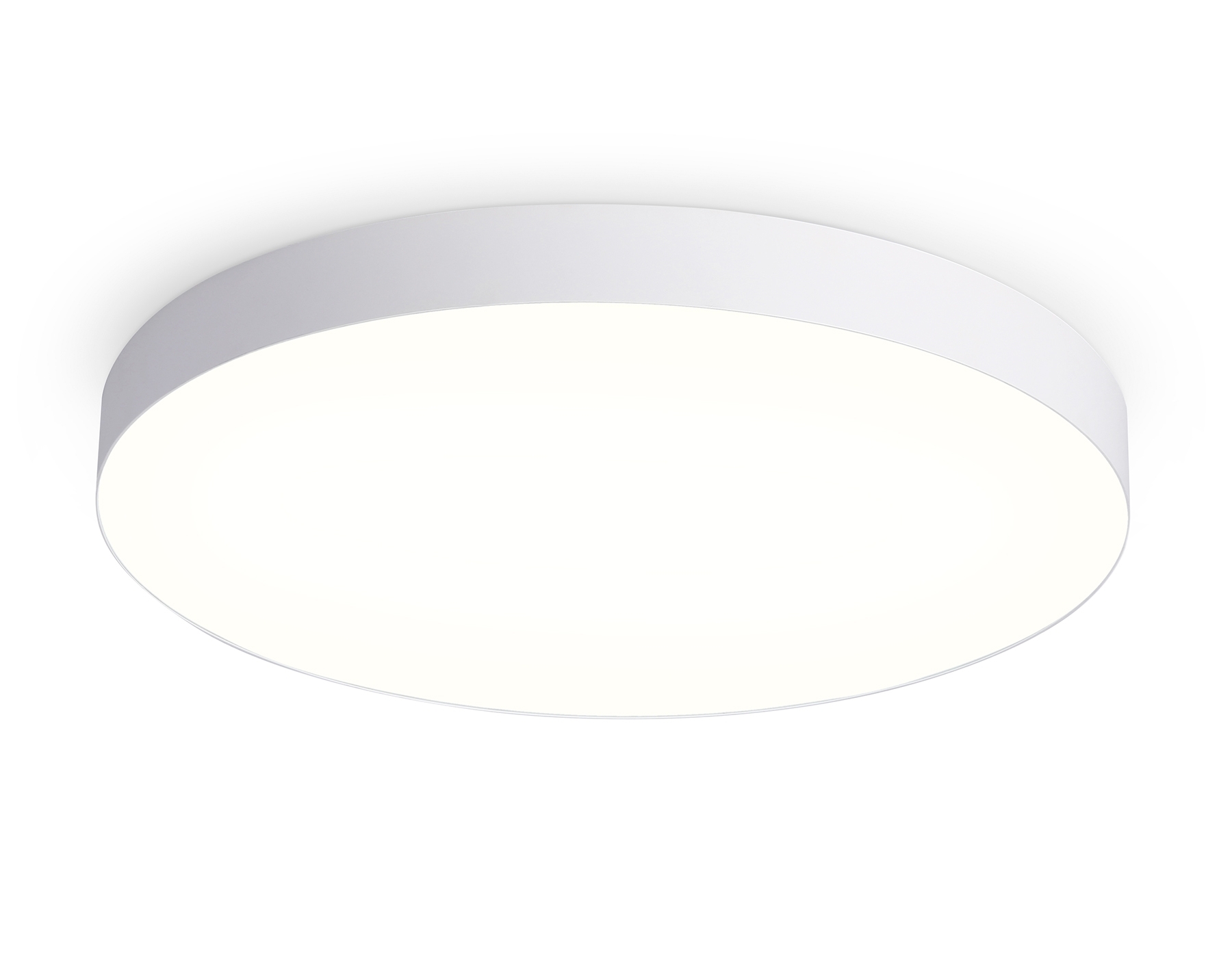 Потолочный светодиодный светильник Ambrella light FV5535 WH белый LED 90W 3000K D600*58 (Без ПДУ)