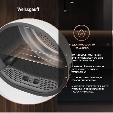 Сушильная машина Weissgauff WD 4948 Heat Pump белый, 7 кг, сушка - конденсационная, программ - 15, 59.5 x 84.5 x 48.5 см