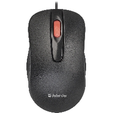 Мышь проводная Defender Point MM-756 черный, 1000 dpi, USB, кнопки - 3