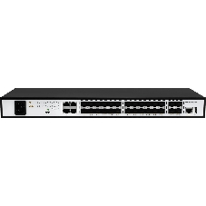 Коммутатор SNR SNR-S5210G-24FX, 20×1 Гбит/с SFP + 4×1 Гбит/с Комбо (RJ45/SFP) + 4×10 Гбит/с SFP+, управляемый
