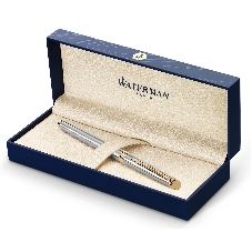 Ручка перьевая Waterman Hemisphere (CWS0920310) Steel GT F сталь нержавеющая/позолота, подарочная коробка