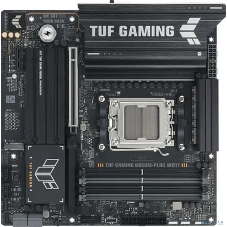Материнская плата Asus TUF GAMING B850M-PLUS WIFI7, AM5, AMD B850, 4xDDR5, 4xSATA, 3xM.2, 1xPCIe 5.0 x16, 1xPCIe 3.0 x1, 1xDP, 1xHDMI, 1x2.5Gb LAN, Wi-Fi 7, Bluetooth 5.4, 1xUSB-C 20Gbps, 3xUSB-A 10Gbps, 4xUSB-A 5Gbps, 4xUSB-A 2.0, 3x3.5 мм, 7.1, mATX