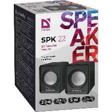 Акустическая система 2.0 Defender #1 SPK 22 черный, 5 Вт, питание от USB