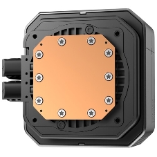Система водяного охлаждения Deepcool Spartacus 420 ARGB Soc-AM5/AM4/1200/1700/1851 черный 4-pin 32.89dB Al LCD 2647gr Ret (R-SPT420-BKDSMP-G-1)