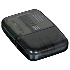 Кард-ридер Buro BU-CR-110 черный/MMC/MS/MS Duo/MS Micro M2/MS Pro/RS-MMC/SD/SDHC/TF/micro-SD/miсro-SDHC/USB 2.0/пластик