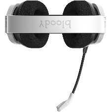 Гарнитура Bloody GR370 белый, беспроводная + проводная, Bluetooth, до 45 ч, подсветка