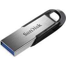 Флешка USB Sandisk CZ73 Cruzer Ultra Flair (SDCZ73-128G-G46), 128Gb, USB 3.0, R/W 150/45, серебристый/черный