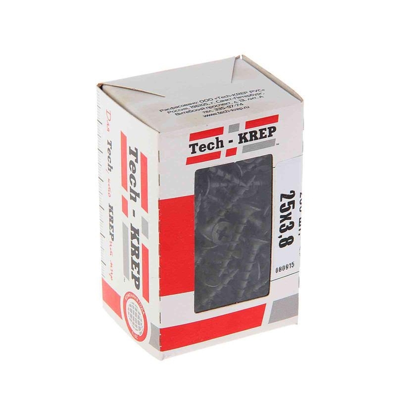 Саморез 3.8х25 гипсокартон-дерево (уп. 200 шт) коробка Tech-Krep 102120