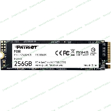 Накопитель SSD Patriot P300, 256Gb, PCIe 3.0 x4, M.2 2280, NVMe, R/W 1700/1100