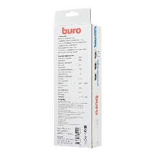 Сетевой фильтр Buro 500SH-1.8-SW-W 1.8 м, 5 розеток, белый, коробка