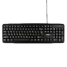 Клавиатура проводная Гарнизон GK-100XL, USB, черный, кабель 2м