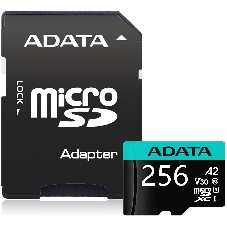 Флеш карта MICRO SDXC 256Gb W/AD. AUSDX256GUI3V30SA2-RA1 ADATA