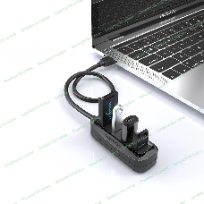 USB-концентратор Vention VAS-J43-B100 (USB 2.0 на 4 порта черный - 1м.)