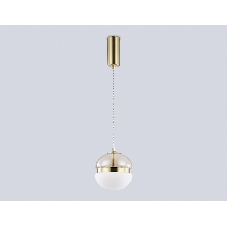 Подвесной светодиодный светильник Ambrella light LH11001 GD/FR золото/белый матовый 20W 3000K D180*200