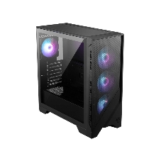 Компьютерный корпус без блока питания Case MSI MAG FORGE 321R AIRFLOW, Midi-Tower, TG, 4x120мм ARGB, 2xUSB 3.2, 1xUSB 3.2 Type-C, ATX, mATX, mITX черный