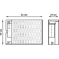 Блок питания LED STRIP PS 30Вт 12В Gauss 202003030