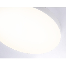 Потолочный светодиодный светильник Ambrella light FV5535 WH белый LED 90W 3000K D600*58 (Без ПДУ)