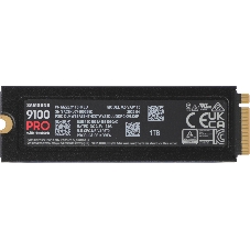 Накопитель SSD 1Tb Samsung 9100 PRO, M.2, PCI-E 5.0 x4, TLC 3D NAND R/W - 14800/13400 Mb/s с радиатором