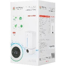 Увлажнитель воздуха Royal Clima PRIMAVERA RUH-PV350/5.0E-WT белый, 35 м², 5 л, ультразвуковой, производительность 350 мл/ч, гигростат, ароматизация, сенсорное управление, подсветка