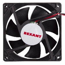 Вентилятор для корпуса Rexant RX 8025MS 24VDC черный, 80 мм, 2600 об/мин, 30 дБ, 2 pin