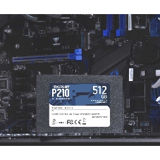 Накопитель SSD Patriot P210, 512Gb, SATA III, 2.5
