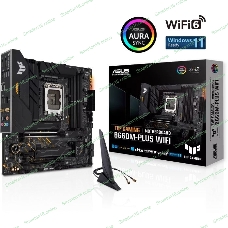 Материнская плата ASUS TUF GAMING B660M-PLUS WIFI, LGA 1700, Intel B660, 4xDDR5, 4xSATA, 2xM.2, 1xPCIe 5.0 x16, 1xPCIe 3.0 x4, 1xPCIe x1, 1xDP, 1xHDMI, 1x 2.5Gb LAN, 4xUSB-A 3.2 Gen 2, 1xUSB-A 3.2 Gen 1, 2xUSB 2.0, 1xUSB-C 3.2 Gen 2x2, 5x3.5 мм, 7.1, mATX