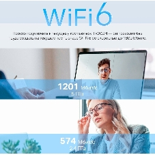 Двухдиапазонный USB-адаптер высокого усиления TP-Link Archer TX20UH с поддержкой Wi-Fi AX1800