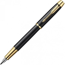 Набор ручек Parker IM Core FK221 CW2093216, Black GT, M, сталь нержавеющая, коробка подарочная, перьевая, ручка шариковая