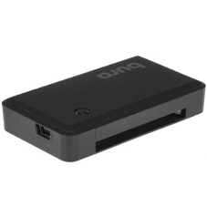 Кард-ридер Buro BU-CR-201/черный/MMC/MS/RS-MMC/SD/SDHC/USB 2.0/пластик