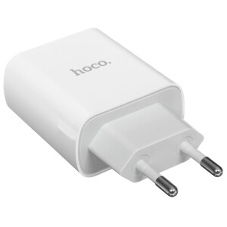 Сетевое зарядное устройство HOCO C80A Rapido 1xUSB + 1xUSB-C, 3.1A, 20W, белый