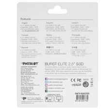 Накопитель SSD Patriot Burst Elite, 960Gb, SATA, 2.5