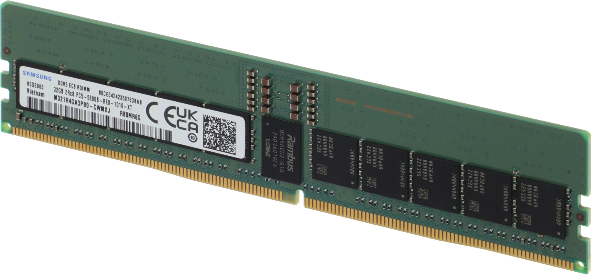 Оперативная память Samsung, DDR5, 32Gb (1x32 GB), 5600 MHz, CL40, ECC, RDIMM