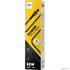 Кабель PERFEO USB C вилка - C вилка, 60W, черный, 1 м., POWER (C1105)