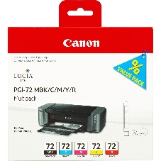Картридж струйный CANON PGI-72 MBK/C/M/Y/R MULTIPACK (1640 стр. 13 мл) для CANON PRO-10
