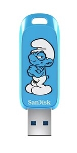 Флешка USB SanDisk Smurfs 64Gb SDCZIS-064G-G46, USB3.2, синяя