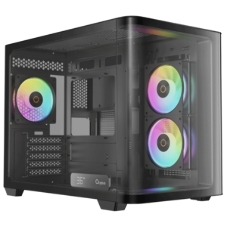 Компьютерный корпус Ocypus Iota C50 BK Curve ARGB Digital mATX без БП (Iota-C50-BKD300CD-GL)