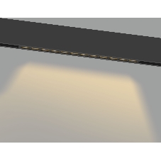 Трековый светильник GL2340 BK черный IP20 20W 3CCT 3000-6400K 48V 400*10*37