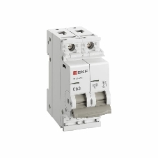 Выключатель автоматический модульный 2п 63А C 4.5кА ВА 47-63N PROxima EKF M634263C