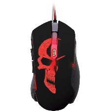 Мышь проводная Qumo Dragon War Axe M07 черный, 2400 dpi, USB, кнопки - 6