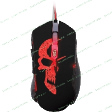 Мышь проводная Qumo Dragon War Axe M07 черный, 2400 dpi, USB, кнопки - 6