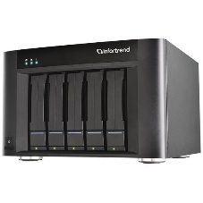 Система хранения данных Infortrend EonStor GSe Pro 100 5bay. Intel Atom 2.4GHz 4C CPU, 1x4GB non-ECC , 4x1GbE(RJ45), 2x USB 2.0, 2x USB 3.0, 1x Host Board slot, 1xPSU and 5 drive trays (GSe Pro 105-C)