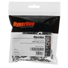 Монтажное оборудование Hyperline CNS-M6-16 Комплект винт M6, квадратная гайка, шайба (16 мм)
