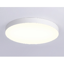 Потолочный светодиодный светильник Ambrella light FV5535 WH белый LED 90W 3000K D600*58 (Без ПДУ)