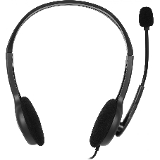 Гарнитура Logitech H111 чёрный, проводная, 3.5 мм