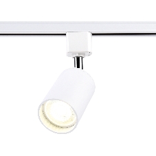 Трековый однофазный светильник со сменной лампой Ambrella light GL5121 WH белый GU10 max 12W